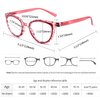 IVNUOYI 6 Pack Reading Glasses Blue Light Blocking Fashion Ladies Readers with Spring Hinges,Anti Glare UV Eyestrain,Computer Eyeglasses for Women 2.0