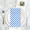 DYLIVeS Blue Gingham Napkins, Blue and White Checkered Guest Towel Plaid Party Napkins Disposable Paper Hand Towels for Luncheon, Picnic, Birthday Party, Easter, Graduation Party, 3-Ply, 50 Pcs