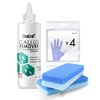 DeEnti Double Pumice Pack, Bundle Includes Mint Scented Callus Remover, 2 Pumice Stones for Feet, and 4 Pairs of Gloves, Salon Grade Foot Care, Home Manicure and Pedicure Kit