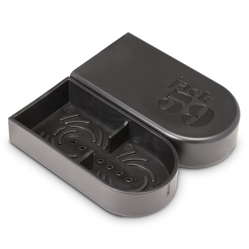 Jack59 Weekend Edition Travel Set Shampoo Bar and Conditioner Set - All Natural Shampoo and Conditioner Bars, Bar Shampoo for Fine Hair and Removing Buildup with Mini Compostable Container, Reset 95g