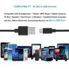 MaxLLTo 6ft Extra Long Micro USB Data Transfer + Power Charging Cable for Panasonic Lumix DC-G100 / ZS80 / ZS70 / FZ2500 / G7 / G80 / G85 / GX80 / GX85 / LX10 / HC-VXF990 / HC-VX980