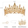 VELSCRUN Birthday Queen Tiara Crowns for Women Girls Gold Crystal Birthday Queen Headband Sash Elegant Princess Crown Happy Birthday Party Decorations Mom Sisters Birthday Gift Hair Accessories