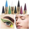 evpct 1Pcs Dark Green Gel Eyeliner Pencil Eye Black Face Paint Stick Makeup Set Waterproof Matte Cream Crayon Eyeliner Pencil Set Cat Eye Liners Eyeshadow Guide delineador de ojos contra el agua