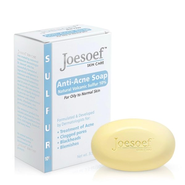 JOESOEF SKIN CARE Sulfur Soap for Acne Pharmaceutical Grade Dermatologists Approved for Acne Rosacea 100G