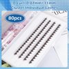 Individual Lashes PAFUWEI 80 Pieces Individual Cluster Lashes, 20D Eyelash Extensions, Lash Ribbons Cluster False Lashes C Curl 0.07mm Thickness Length 9mm