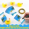 Kathfly 60 Pcs Cruise Ducks Tag Kits include 20 Rubber Cruise Ducks for Cruise Ships, 20 Cruising Rubber Duck Tag Cards, 20 Rubber Bands for Hiding Carnival Party Game Ducking Carnival Cruise Supplies