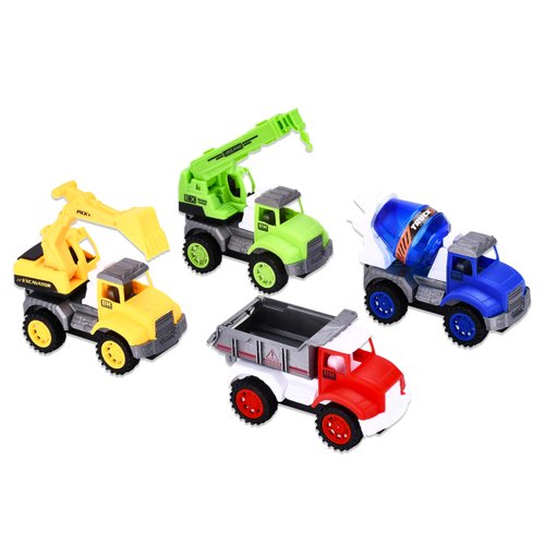 Kidzlane Sand Dump Truck Toy - Toddler Dump Trucks Set for 3-5 Year-Old Boys - Exciting Beach and Sandbox Construction Vehicle Toy Truck - Safe & Durable - 4-Pack - Ideal Gift for Kids - 9x6x2 inches