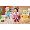 Tender Leaf Toys - Ayana and Her Cat - Wooden Miniatures Flexible Doll, Multicultural Action Figure for Dollhouse - Encourage Creative and Imaginative Fun Play for Children - Age 3+