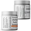 Set of Chebe Butter and Chebe Leave In Conditioner Lustrous Locks Promote Longer Stronger Hair Growth Thickening Eliminate Hair Breakage Infused with Chebe Powder made in USA (Unscented, 4 oz each)