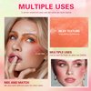 Cream Blush Stick, Contour Beauty Wand, Tinted Moisturizer Stick, Multi-Use Milk Blush Stick for 2-in-1 Cheek and Lip Tint & Eyeshadow, Waterproof Vegan Solid Tinted Matte Blush Stick (01#)