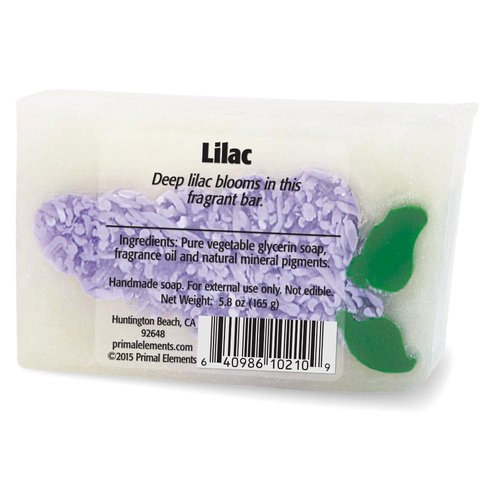 Primal Elements Bar Soap in Shrinkwrap, Lilac, 6 Ounce