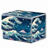 Strong Magnet Card Case Deck Box Mtg Card Box Playing Card Box Magic Deck Box Tcg Up to 200 Cards Creative Pattern Trading Card Storage Box for Collectible Card Games, Blue Wave