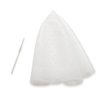 Holes Opened Hair Highlighting Cap with Hook Kit Silicone Dyeing Cap Frosting Cap DIY Highlights Cap at Home Hair Salon Barber Reuseable Highlight Cap Pre Punched 3 PCS (White)