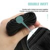 YoungSee Weft Extensions Human Hair Black Ombre Sew in Hair Extensions Black Ombre Silver Balayage Weft Hair Extensions Real Human Hair Ombre Black Hair Wefts Human Hair Sew in 20Inch 100G