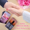 XSYLOHXL Love Oracle Cards for Beginners with Meanings on Them 53 PCS Loving Tarot Deck with Messages on Cards Providing Guidance on Life and Love Inquiries