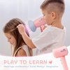 SMILESSKIDDO Hair Salon Toys for Girls - Pretend Play Hair Styling Toy Set with Realistic Blow Dryer, Hair Straightener and Accessories, Christmas & Birthday Gift