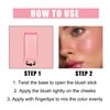 Lovelycat Blush Rare Beauty Liquid Blush Stick Cream Blush Natural Waterproof Long Lasting Powder Blusher,On The Go Blush Brushes For Makeup Cheeks,Suitable For All Skin Types (red)