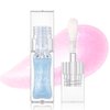Magic Color Changing Lip Oil Temperature Change Lip Glow Oil Moisturizing Plumping Lip Gloss, No-Sticky Transparent Lip Care Tinted Lip Gloss Oil (02# Blue to Pink)