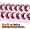 Lashes Natural Look False Eyelashes D Curl 16mm Lashes 3D Wispy Faux Mink Eyelashes with Clear Band Fake Eye lashes 7 Pairs by Goddvenus