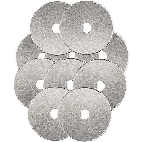 Rotary Cutter Blades 45mm 10 Pack by KISSWILL, Fits Fiskars, Olfa, Martelli, Dremel, Truecut, DAFA Rotary Cutter Replacement for Quilting Scrapbooking Sewing Arts &Crafts, Sharp and Durable