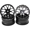 4Pcs Vgoohobby Aluminum Wheel Rims 12mm Hex Hub Width 26mm Compatible with 1/10 Tamiya TT-01 Kyosho RedCat Sakura HSP HPI 1/10 On-Road Racing Touring RC Drift Car (Black)