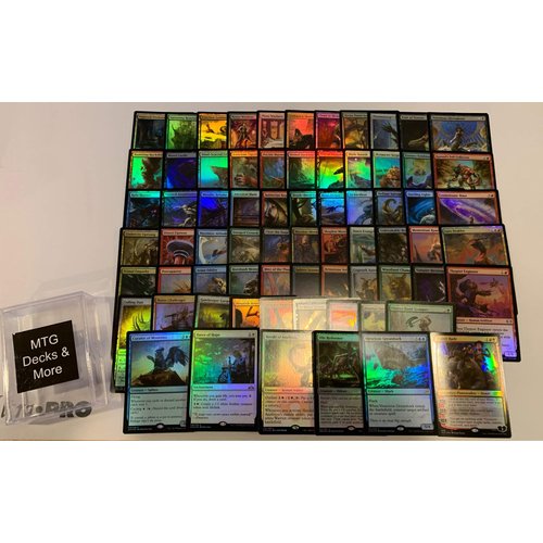 MTG Foil Collection - 70 Foil Magic Cards - 1 Planeswalker, 5 Rares, Plus 64 More All Foil Magic The Gathering Cards!