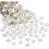 Jollin 1440pcs Flatback Rhinestones Glue Fix Crystal Glass Diamantes Gems for Crafting Nail Art Crafts Decorations Clothes Shoes 3.2mm (ss12, Moonlight)