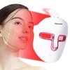 7-in-1 Color LED Face Mask Light Therapy, Blue and Red Light Therapy Mask for Face, at-Home Photon Skin Care Beauty Mask with Eye Pads