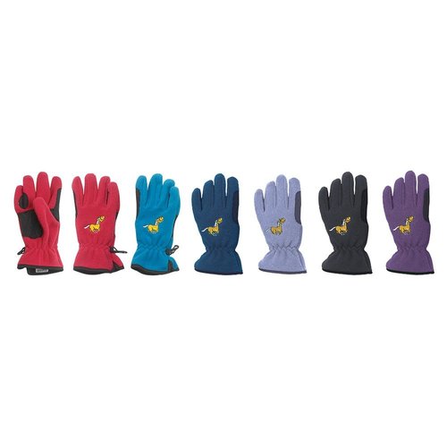 Equi-Star Kids Pony Fleece Gloves L Black