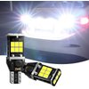 Slykew Pack-2 Car Illumination Lights, Super Bright LED Bulb, T15 Reverse Light, High Power Decoding 3535 Chip Bulbs, Extremely Super Bright, Universal Car Bulbs Replacement (White Light)