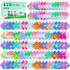 128 Pcs Party Favors Fidget Toys Bulk for Kids 6-8 Fidgets Packs Sensory Stress Bauble Mini Push Pop Keychain Treasure Box Classroom Prizes for Boy Girl Adult