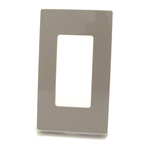 Leviton 80301-SGY 1-Gang Decora Plus Screwless Wall Plate - Gray