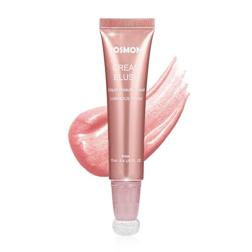 Josmon Beauty Highlighter Wand, Liquid Highlighter Liquid Blush Bronzer Matte Contour Wand with Soft Cushion Applicator, Creamy and Longwear Formula for Face Makeup, Shimmer Finish Highlight And Glow, Comes In 7 Colors, 0.4oz Pink 212