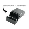 Skyway Cigarette Case Holder Box Crushproof with Dividers for King Size 84mm Cigarettes - Women and Men - Perfect for Roll Your Own Cigs - Set of 3 Black
