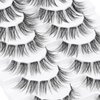 Lash Clusters 10 Pairs 120 Pcs D Curl Cluster Lashes DIY Lash Extensions 10-14mm Mixed Fluffy Volume Individual Lashes Wispy Lashes DIY at Home by MLEN DIARY