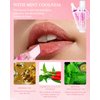 Lip Plumping Booster Lip Gloss, Glossy Lip Tinted Stain, High-Shine Smooth Fuller Lips, Hydrating & Volumizes Lip Oil Lip Glaze, Plump and Pout Plumper Lipstick, Christmas Makeup Gift for Women-01#