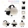 DolliBu Black Nose Sheep Plush Handbag - Super Soft Plush Stuffed Animal Purse for Children's Accessories, Kids Hand Bag Toy Purse for Girls & Boys