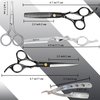 Hair Cutting Scissors Hair Shears Set, Fozirut Professional Barber Shears Hair Scissors Thinning Shears Kit, Tijeras para Cortar Cabello Salon Haircut Scissors Bang Trimming Shears to Cut Hair