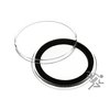 1 Air-Tite Coin Holder Storage Container & 20 Black Ring 38mm Air-Tite Coin Holder Capsules for Silver Dollars