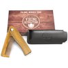 Folding Beard Comb w/Carrying Pouch for Men - All Natural Wooden Beard Comb w/Gift Box - Green Sandalwood Comb for Grooming & Combing Hair, Beards and Mustaches by Viking Revolution