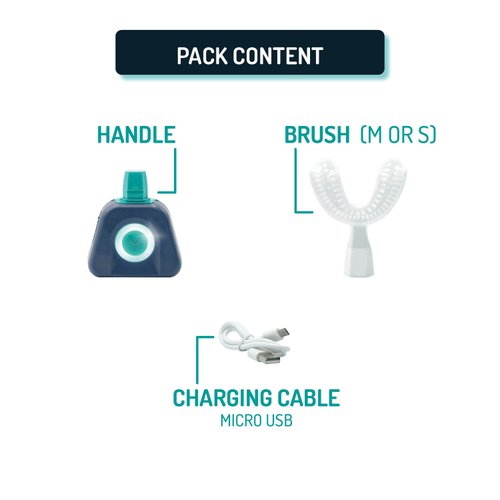 Y-Brush - Electric Toothbrush - Y-Shaped Brush - Innovation Awards at CES 2023-3 Months of Battery Life - NylonStart Adult Pack