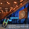 Outdoor Dimmer for String Lights,350 W String Light Dimmer Switch,100 FT Remote Control Dimming Timer for Led Light,Lamp and Patio Light,Dimmer for Outdoor String Light,Dimmer Plug,Timer,Waterprooof