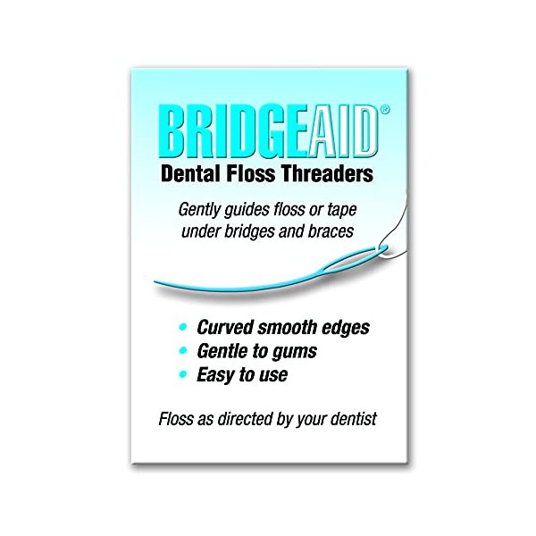 BridgeAid Dental Floss Threaders (1 Pack of 50)