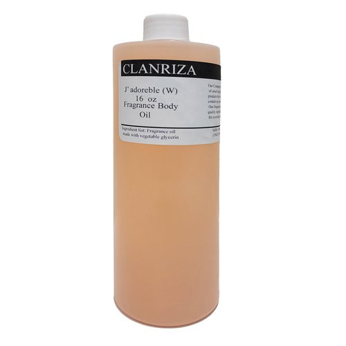 CLANRIZA J'Adoreble Body Oil For Women Scented Fragrance, 16 Fl Oz (Pack of 1)