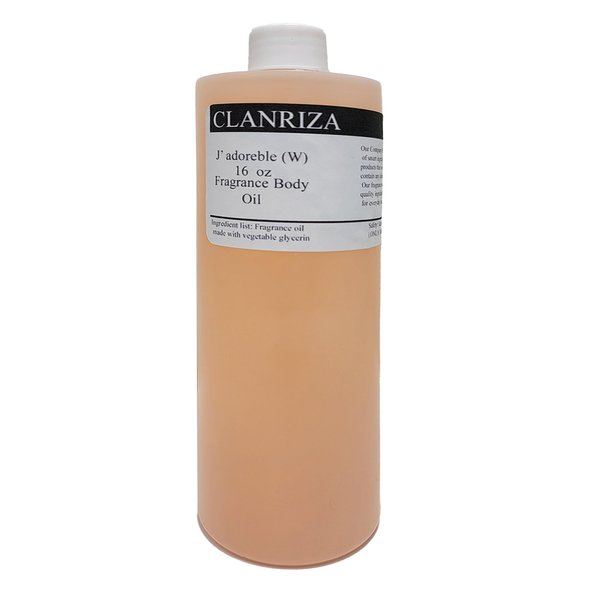 CLANRIZA J'Adoreble Body Oil For Women Scented Fragrance, 16 Fl Oz (Pack of 1)