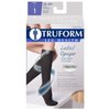 Truform Women's Compression Stockings, 20-30 mmHg, Knee High Length, Open Toe, Opaque, Beige, Medium