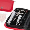 3 Swords Germany - brand quality 8 piece manicure pedicure grooming kit set for professional finger & toe nail care scissors clipper fashion leather case in gift box, Made in Solingen Germany (03911)