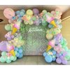 Pastel Balloons Garland Arch Kit 143pcs Macaron Rainbow Balloons Birthday Party Background Decoration Girl Baby Shower Donuts Ice Cream Party Supplies Pink Blue Green Balloons