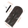 3 Pcs Hair Extension Storage Bag, Hair Extensions Holder with Hanger, 11.4 * 23.6 inches, Portable Wig Bags Storage with Transparent Zipper Closure (Black)