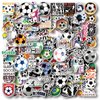 AOWDIAO 100 Pieces Soccer Stickers, Vinyl Soccer Water Bottle Stickers Pack, Soccer Gifts for Soccer Lovers, Soccer Party Favors, Soccer Decorations